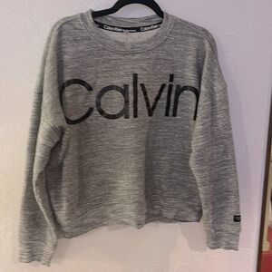 Women’s Calvin Klein, worn once, Large, super soft, crop style, grey